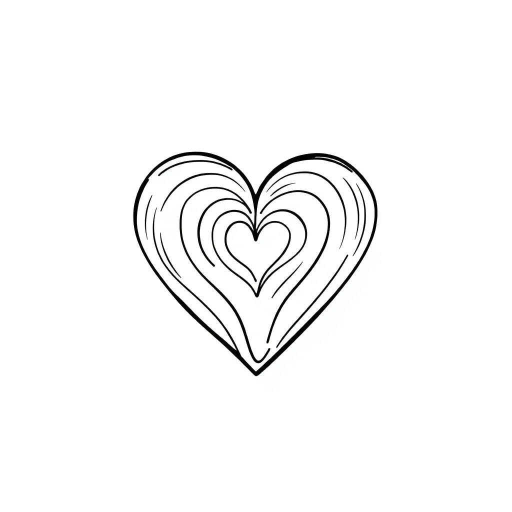 Heart coloring page