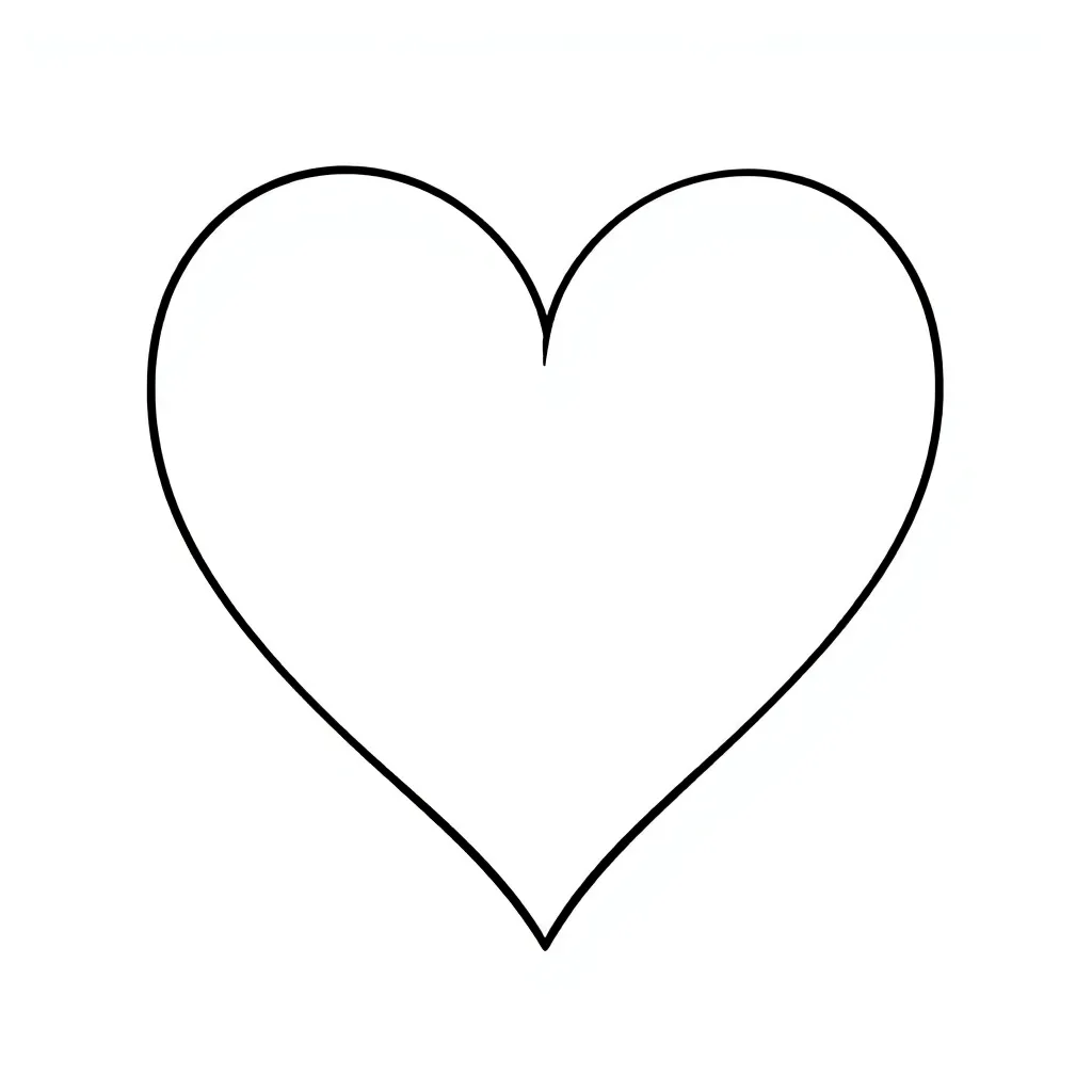 Heart coloring page
