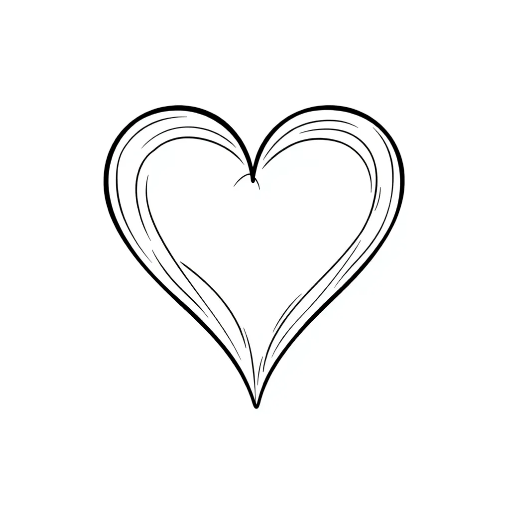 Heart coloring page