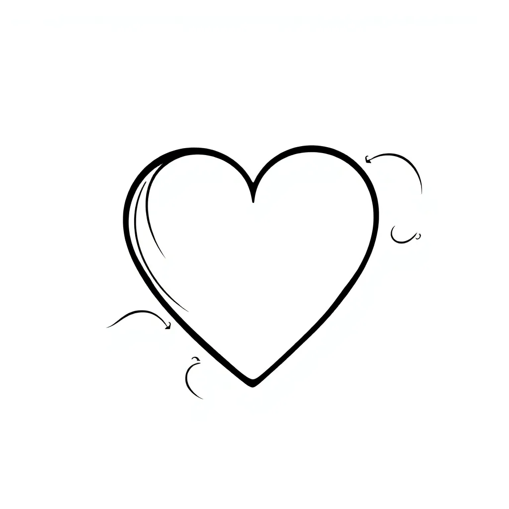 Heart coloring page