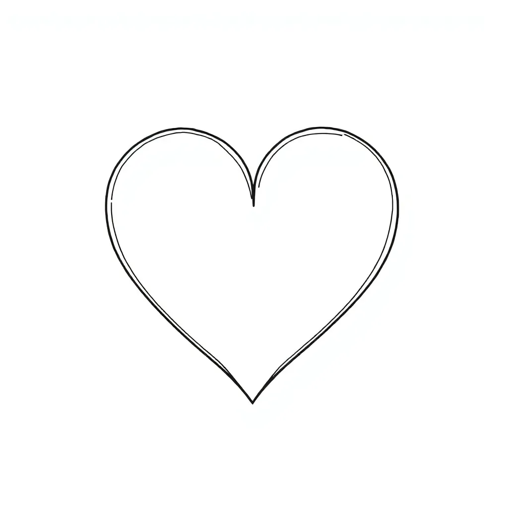 Heart coloring page