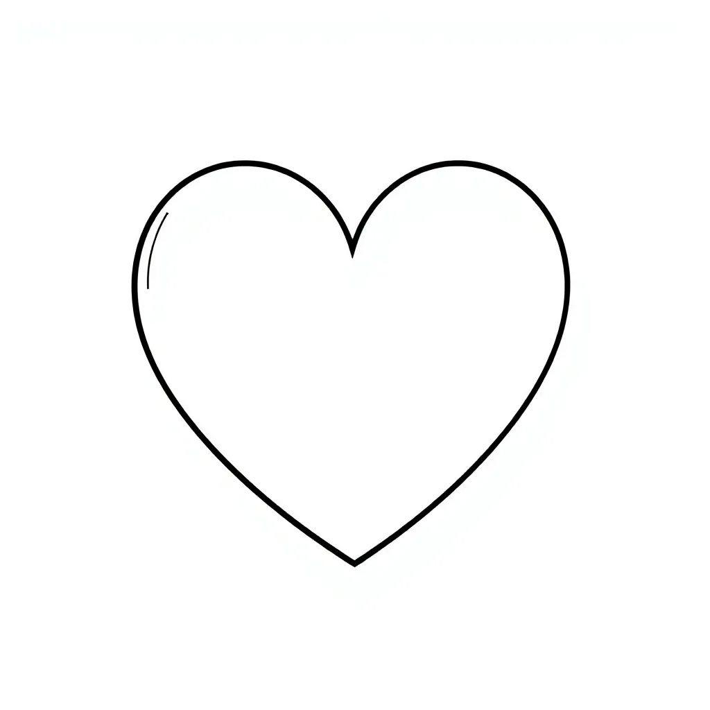 Heart coloring page