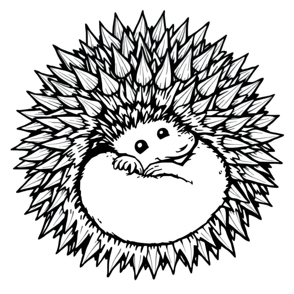 Hedgehog coloring page