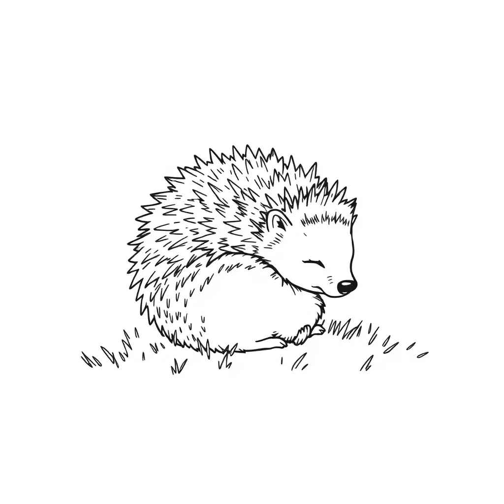 Hedgehog coloring page