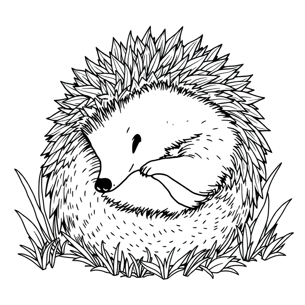Hedgehog coloring page