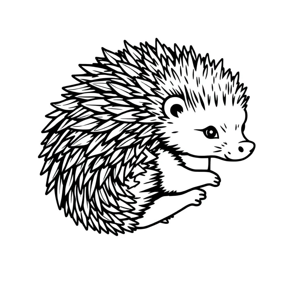 Hedgehog coloring page