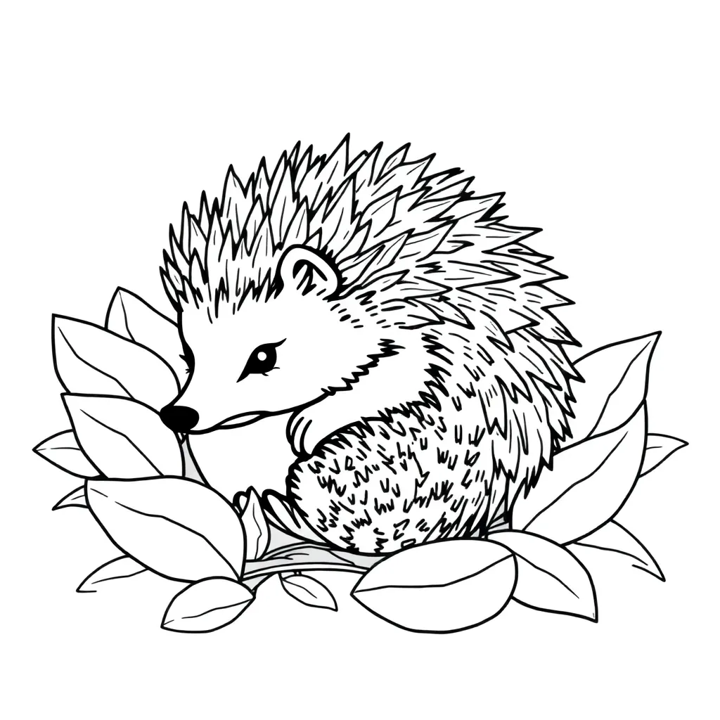 Hedgehog coloring page