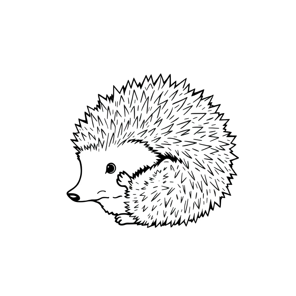 Hedgehog coloring page