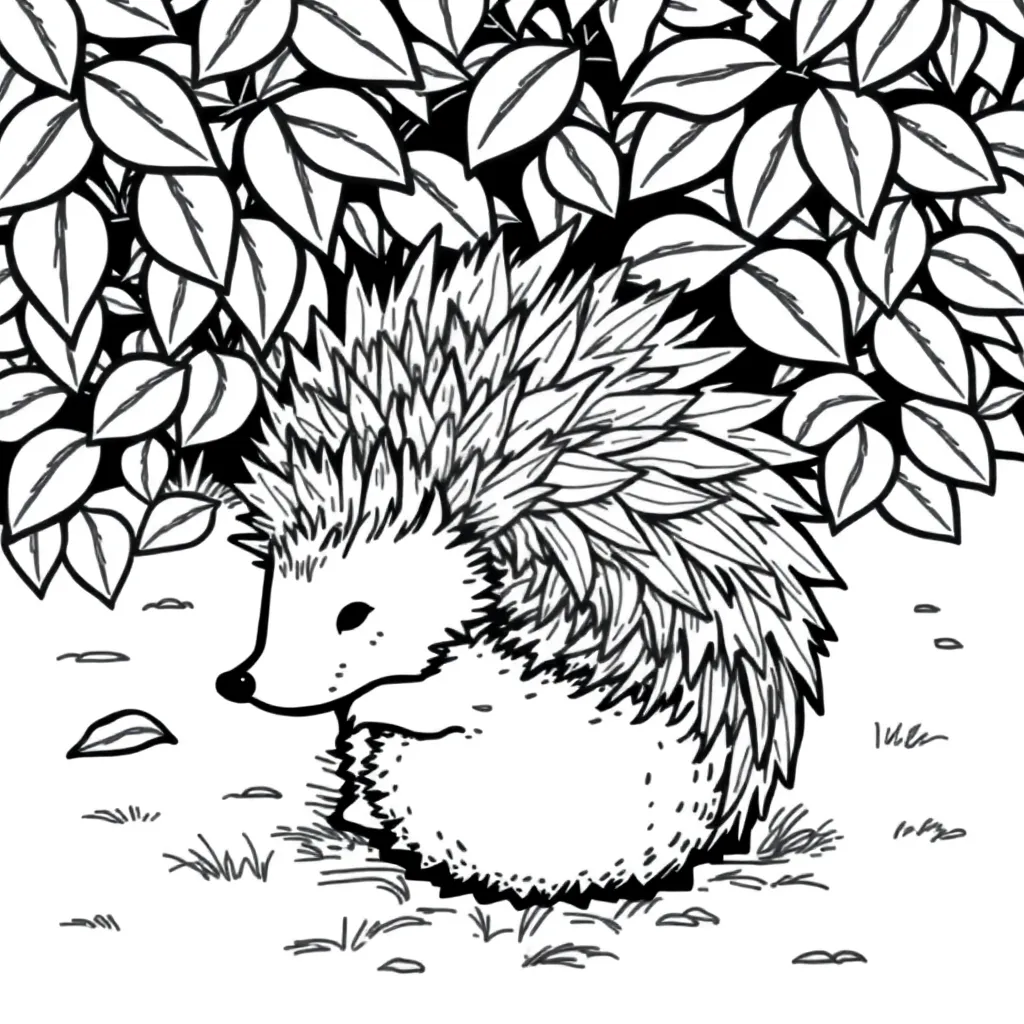 Hedgehog coloring page