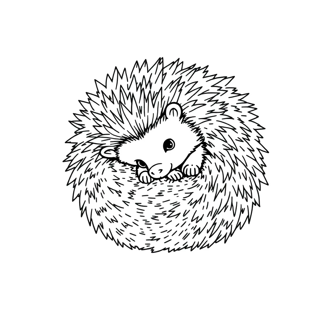 Hedgehog coloring page