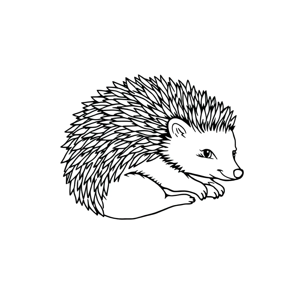 Hedgehog coloring page