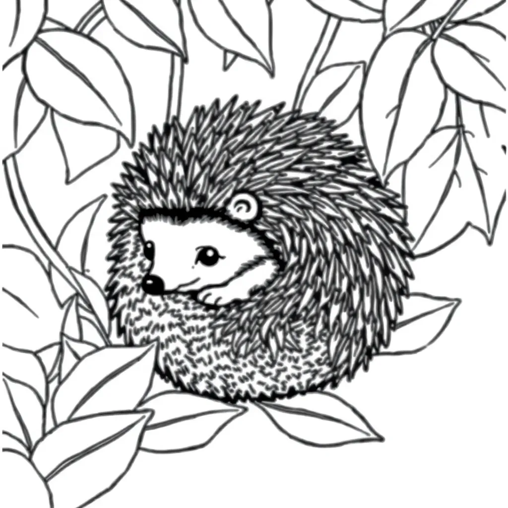 Hedgehog coloring page