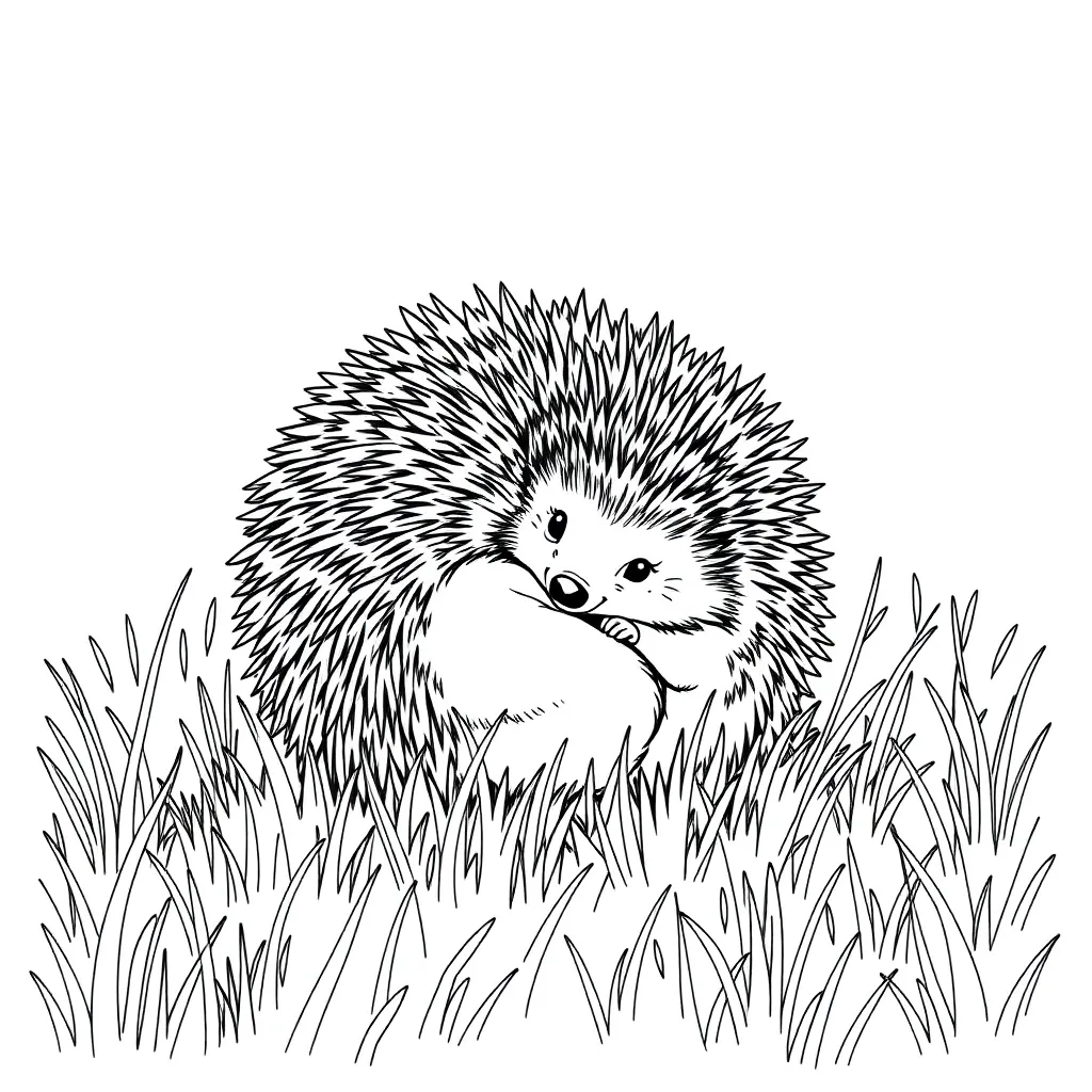 Hedgehog coloring page