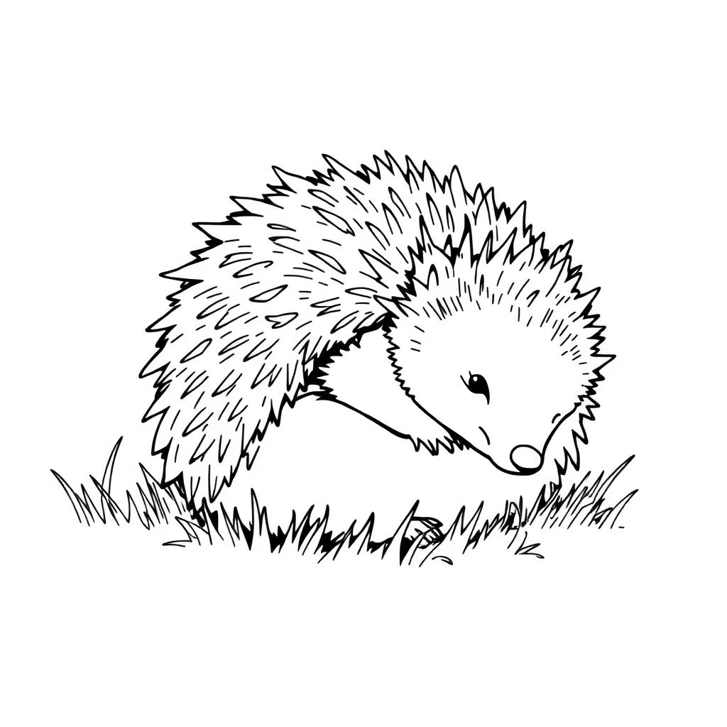 Hedgehog coloring page