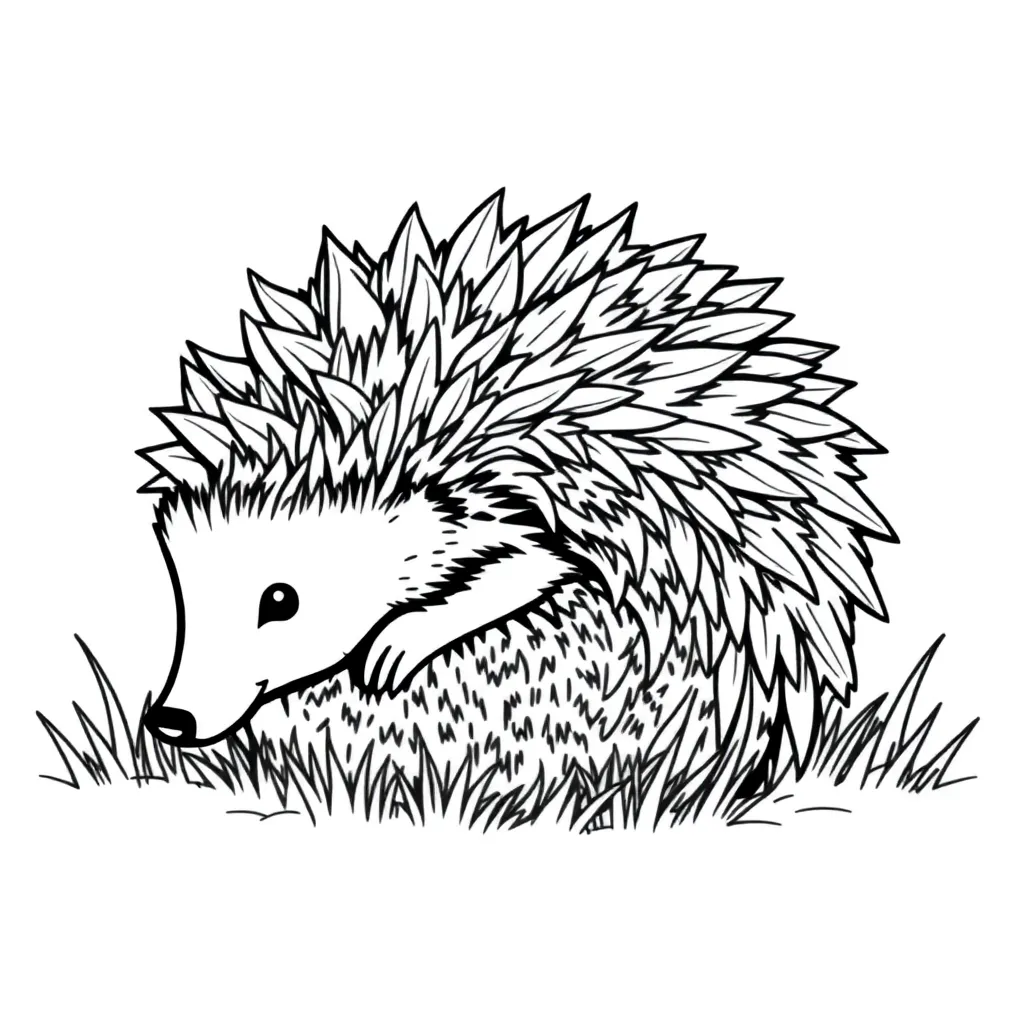 Hedgehog coloring page