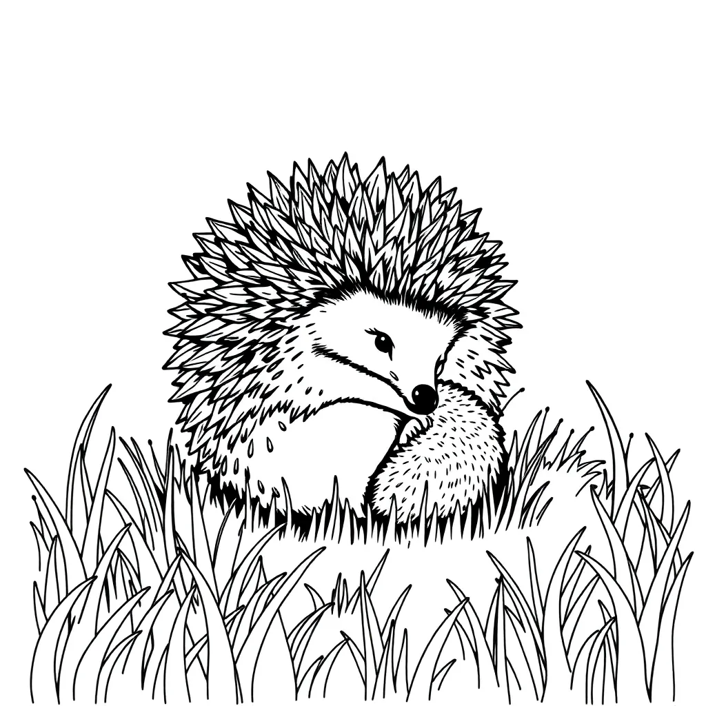 Hedgehog coloring page