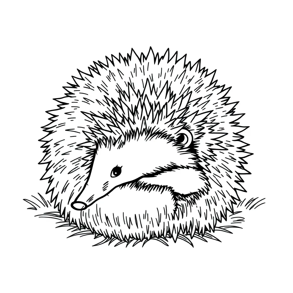 Hedgehog coloring page
