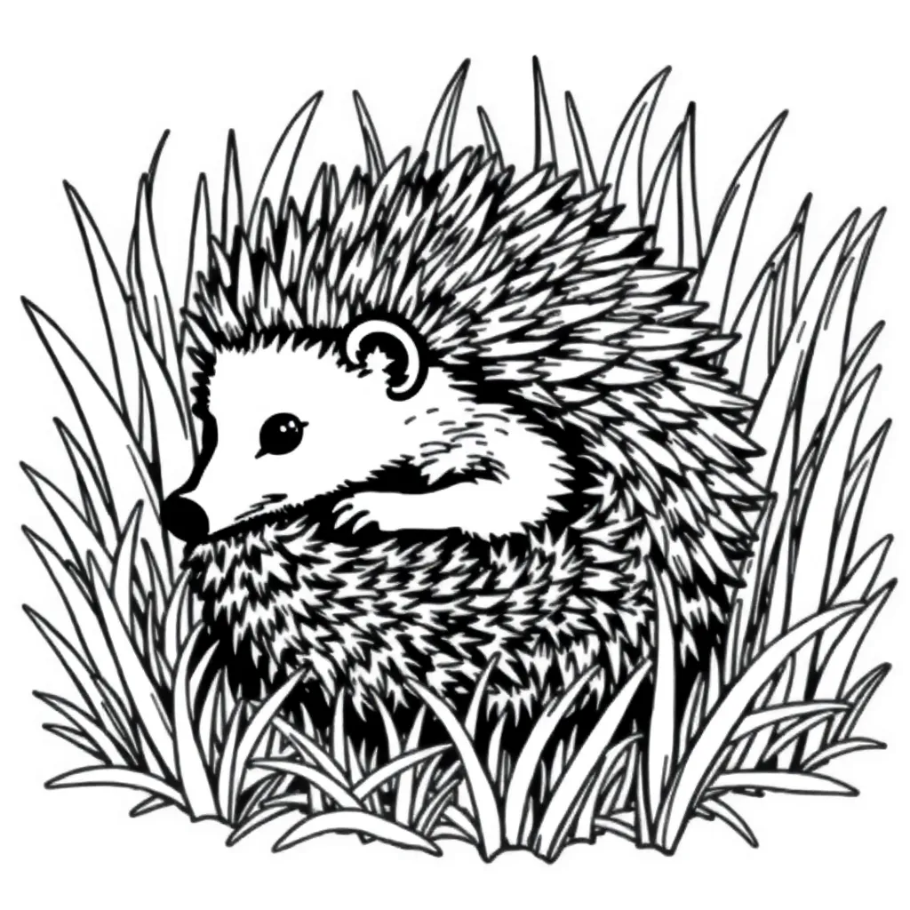 Hedgehog coloring page