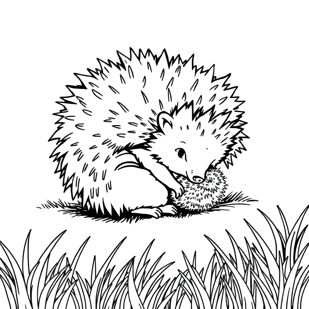 Hedgehog coloring page