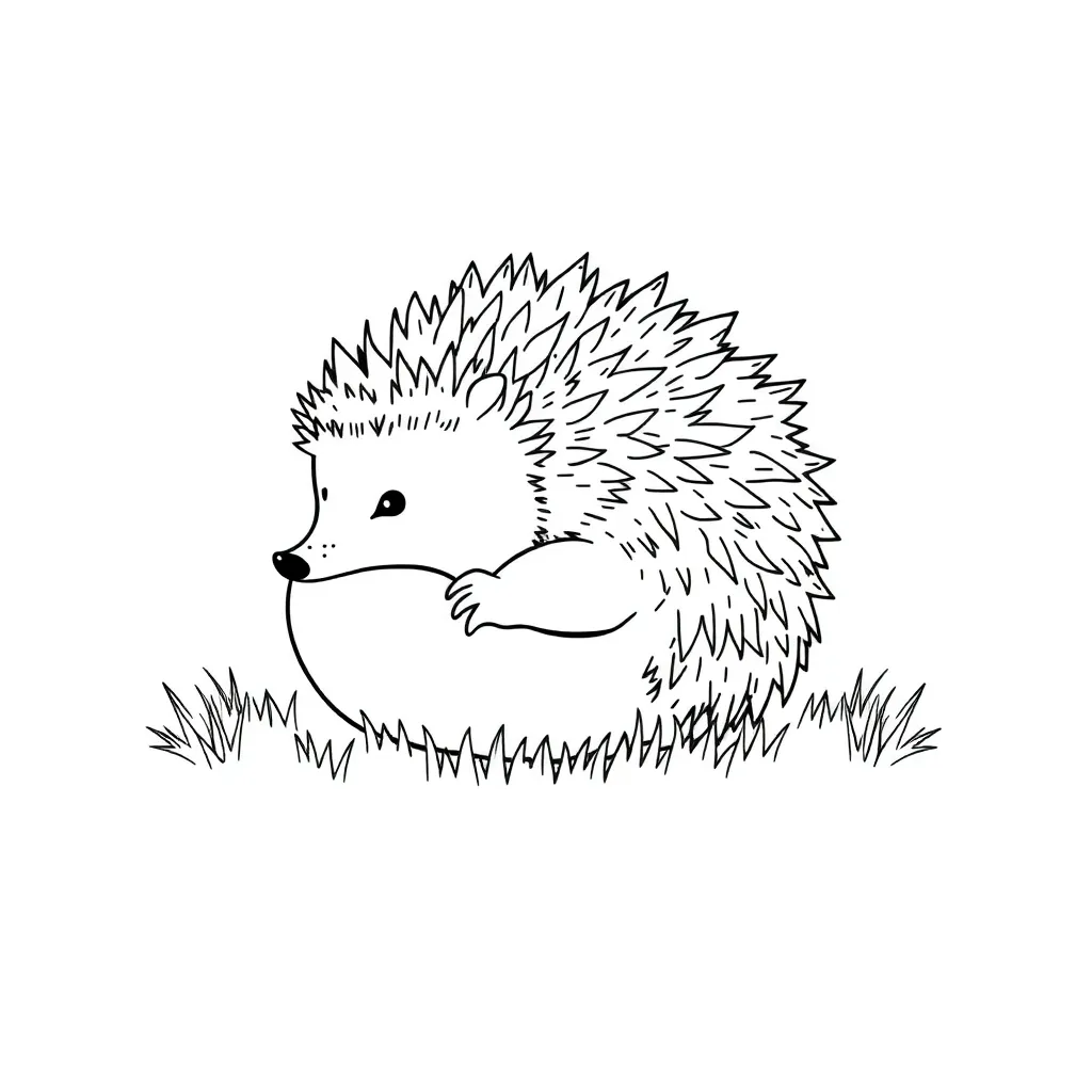 Hedgehog coloring page