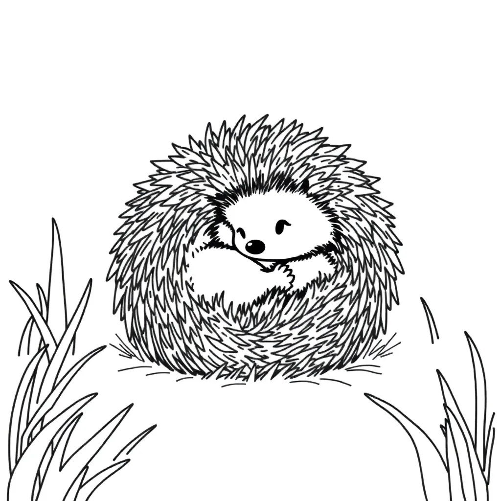 Hedgehog coloring page