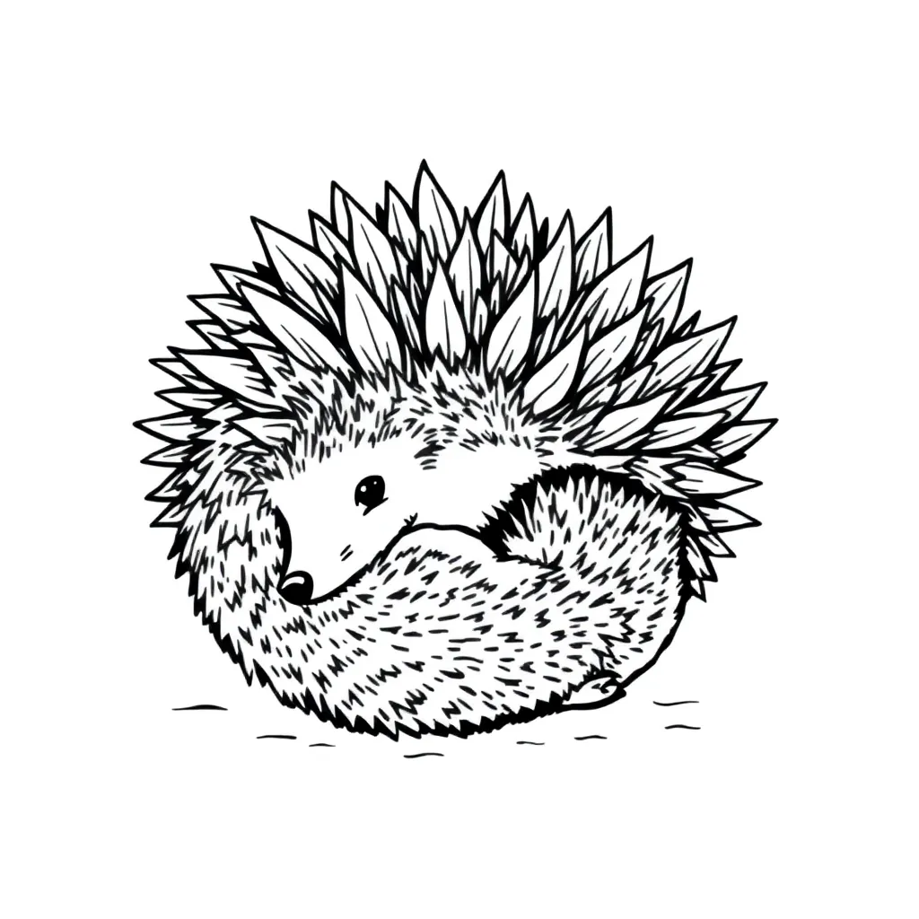 Hedgehog coloring page