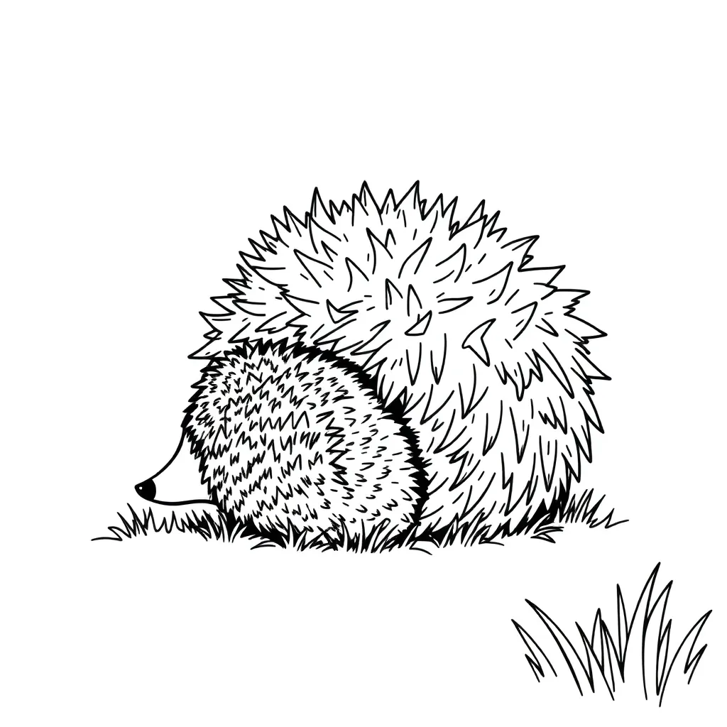 Hedgehog coloring page