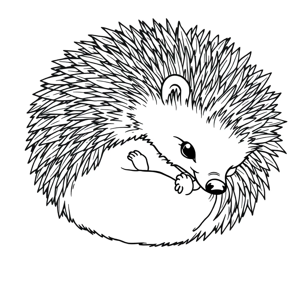 Hedgehog coloring page