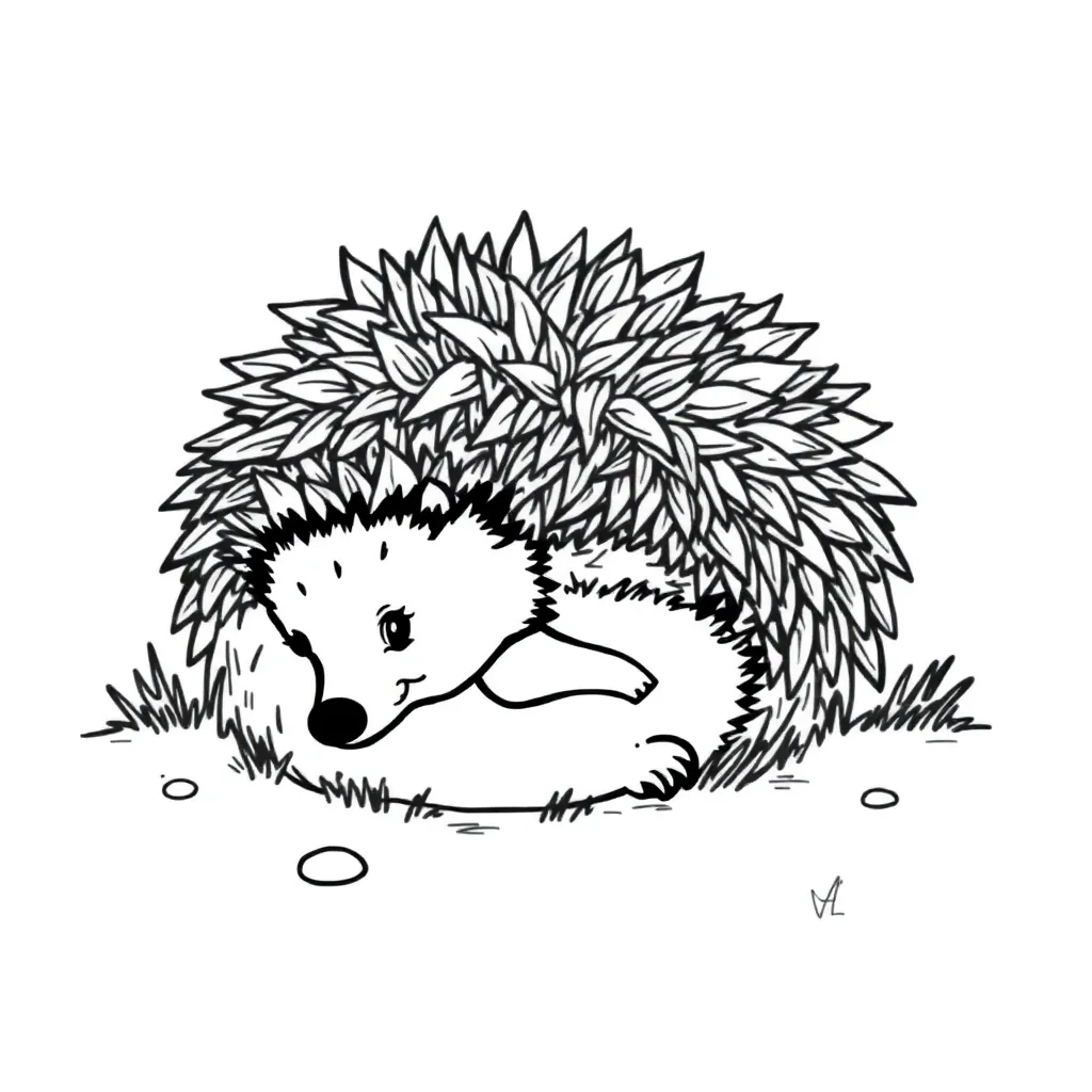 Hedgehog coloring page