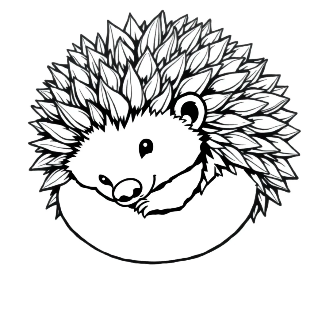 Hedgehog coloring page
