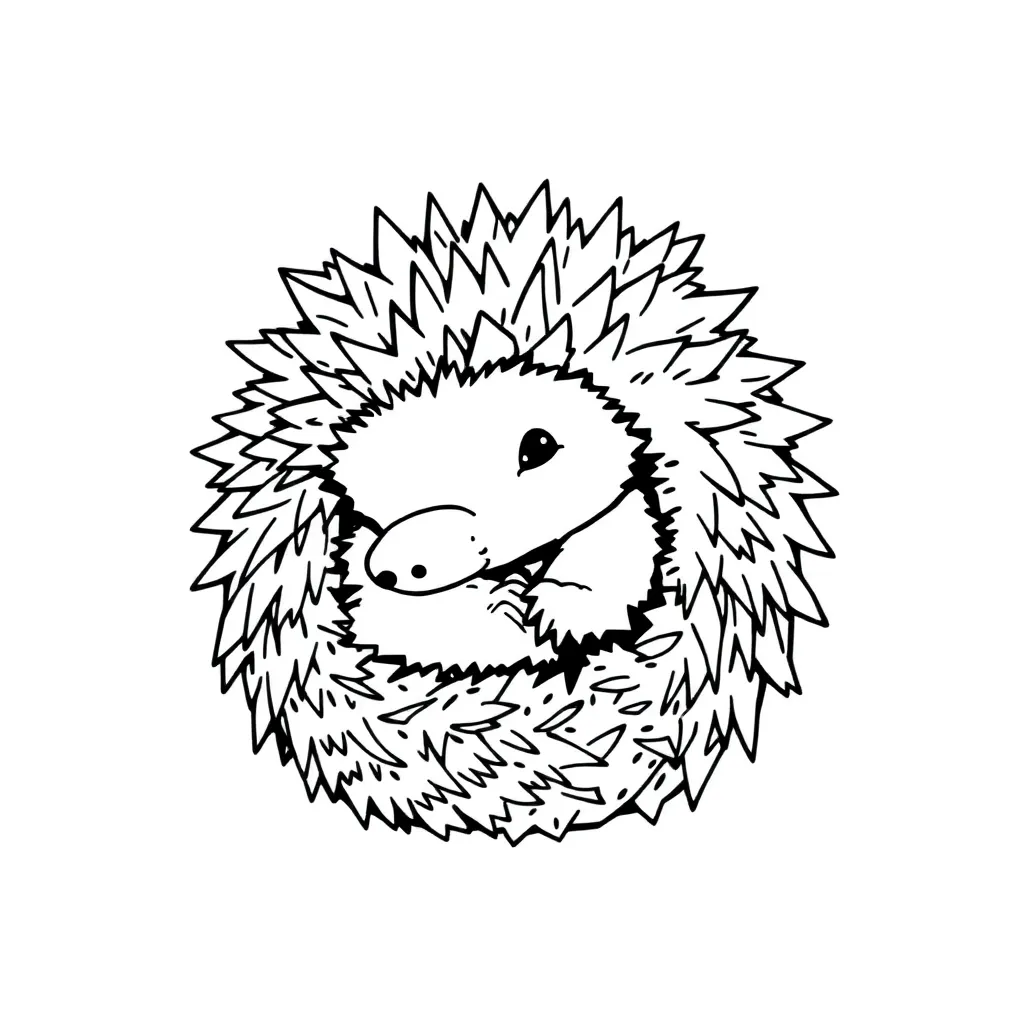 Hedgehog coloring page