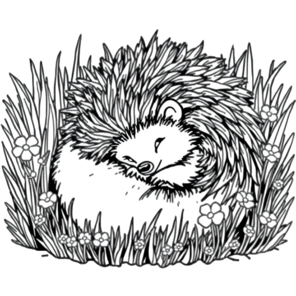 Hedgehog coloring page