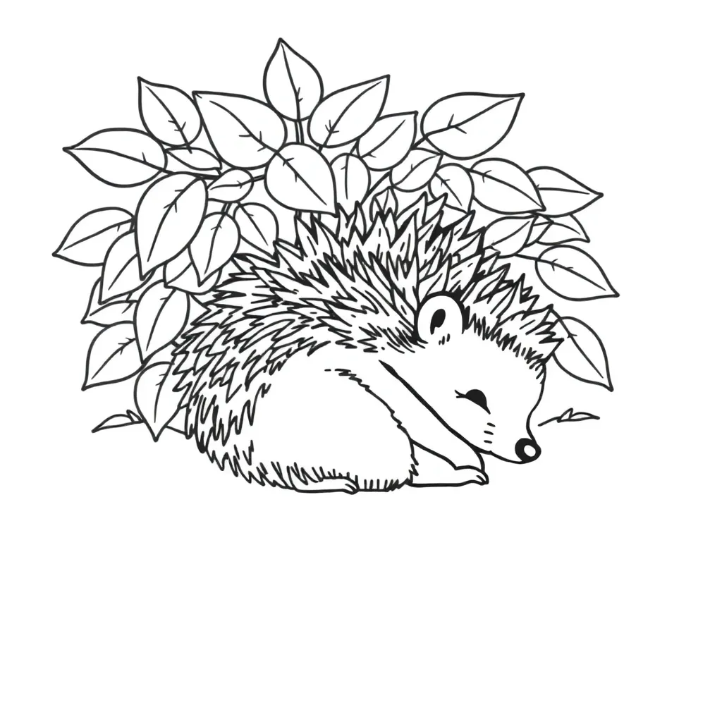 Hedgehog coloring page