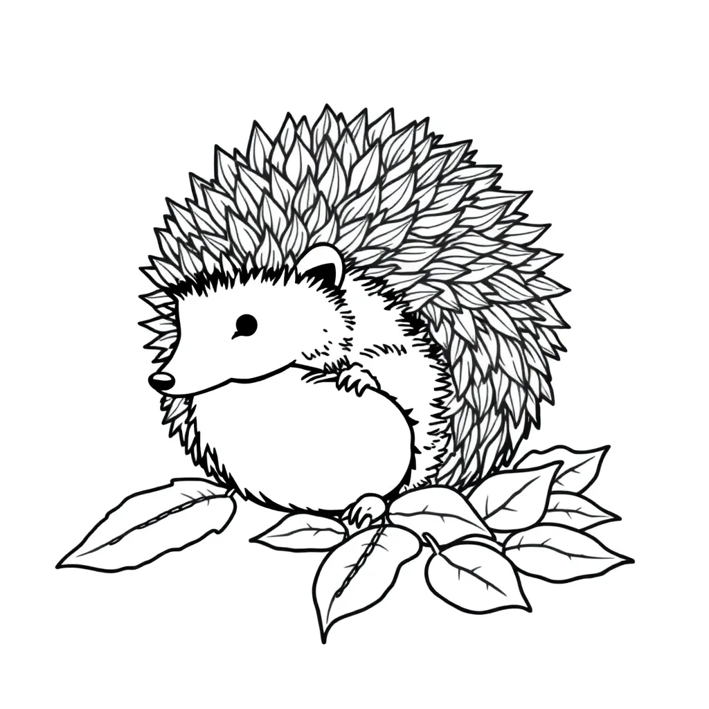 Hedgehog coloring page