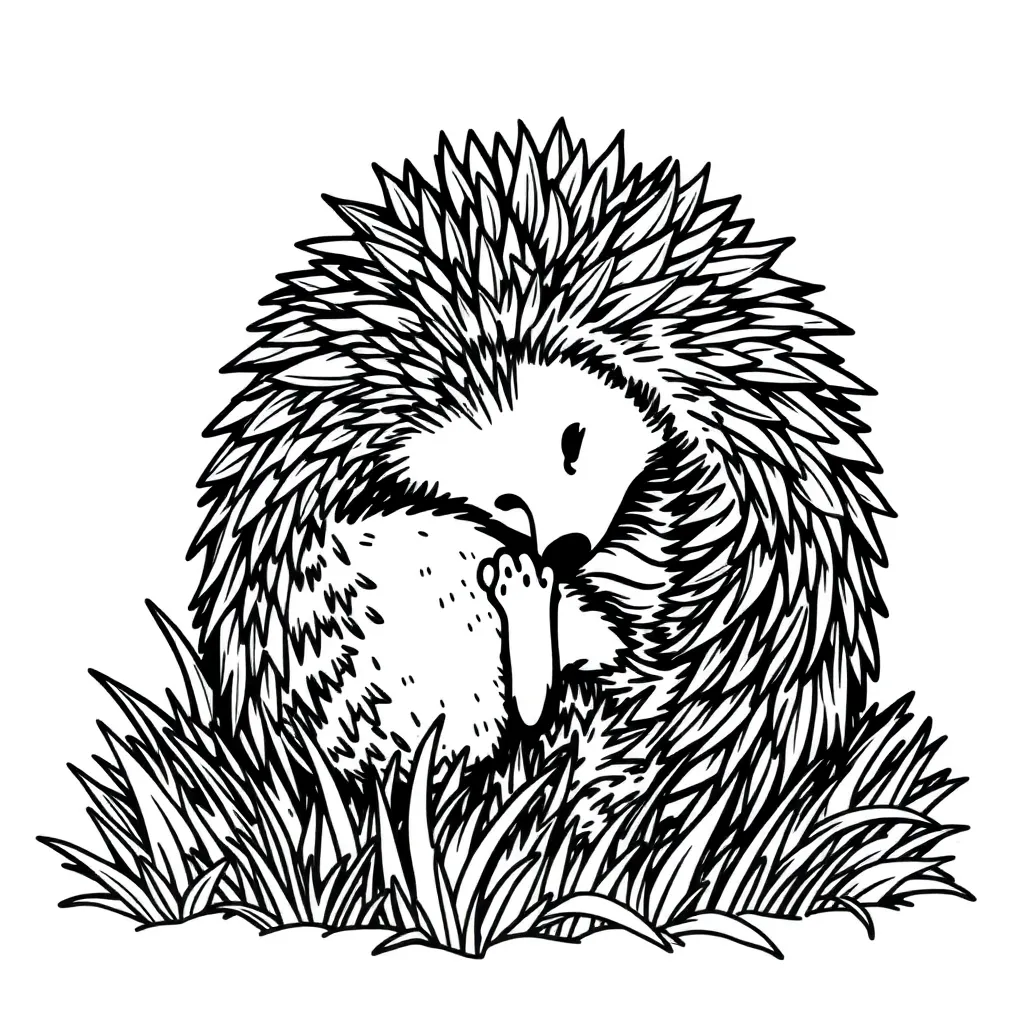 Hedgehog coloring page