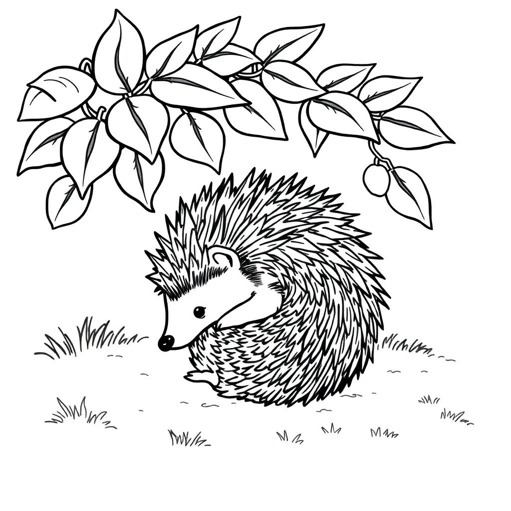 Hedgehog coloring page