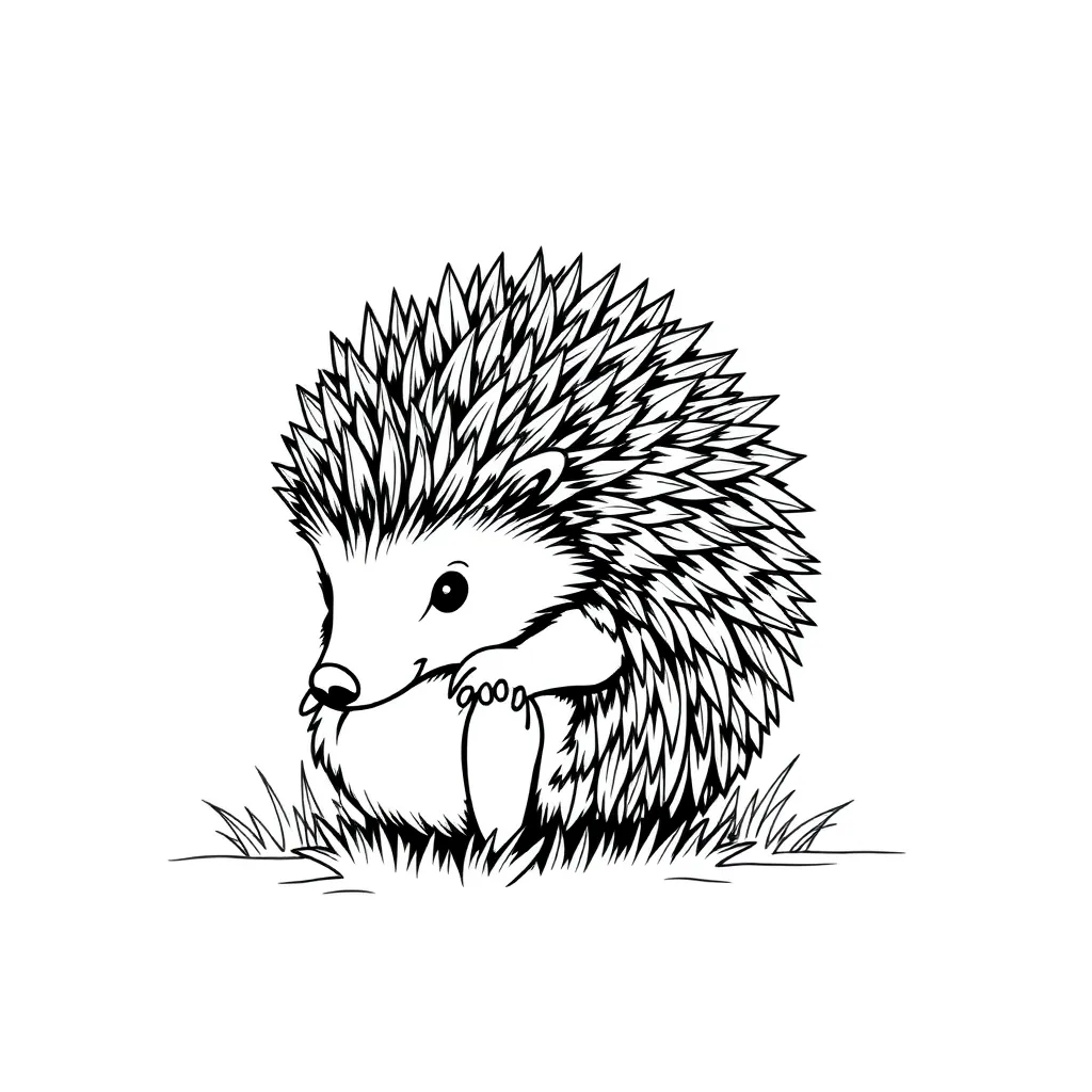 Hedgehog coloring page