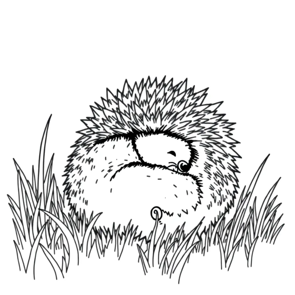 Hedgehog coloring page