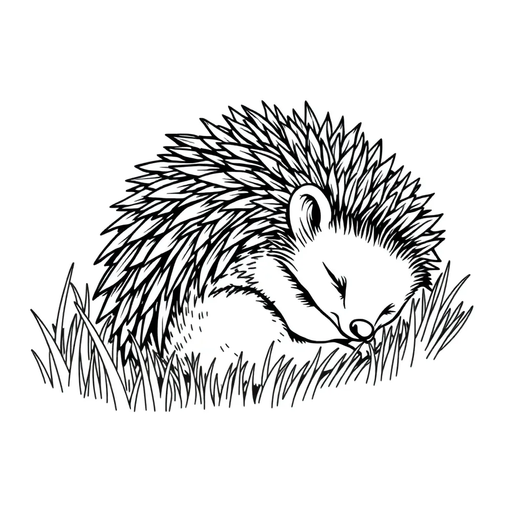 Hedgehog coloring page