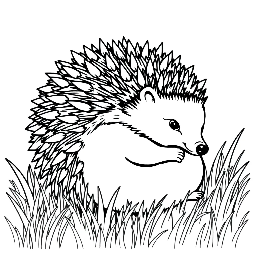 Hedgehog coloring page