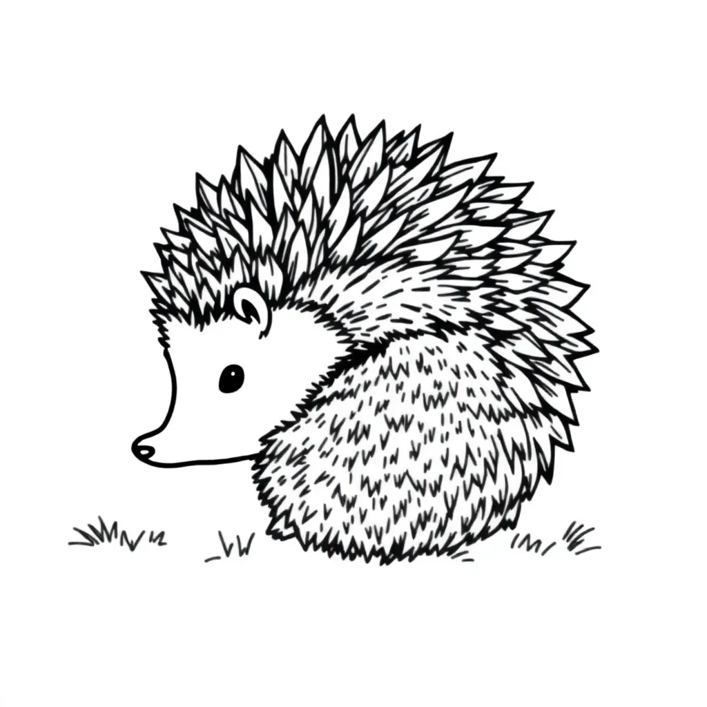 Hedgehog coloring page