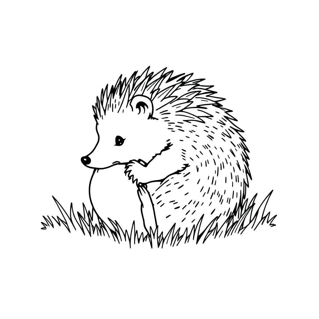 Hedgehog coloring page