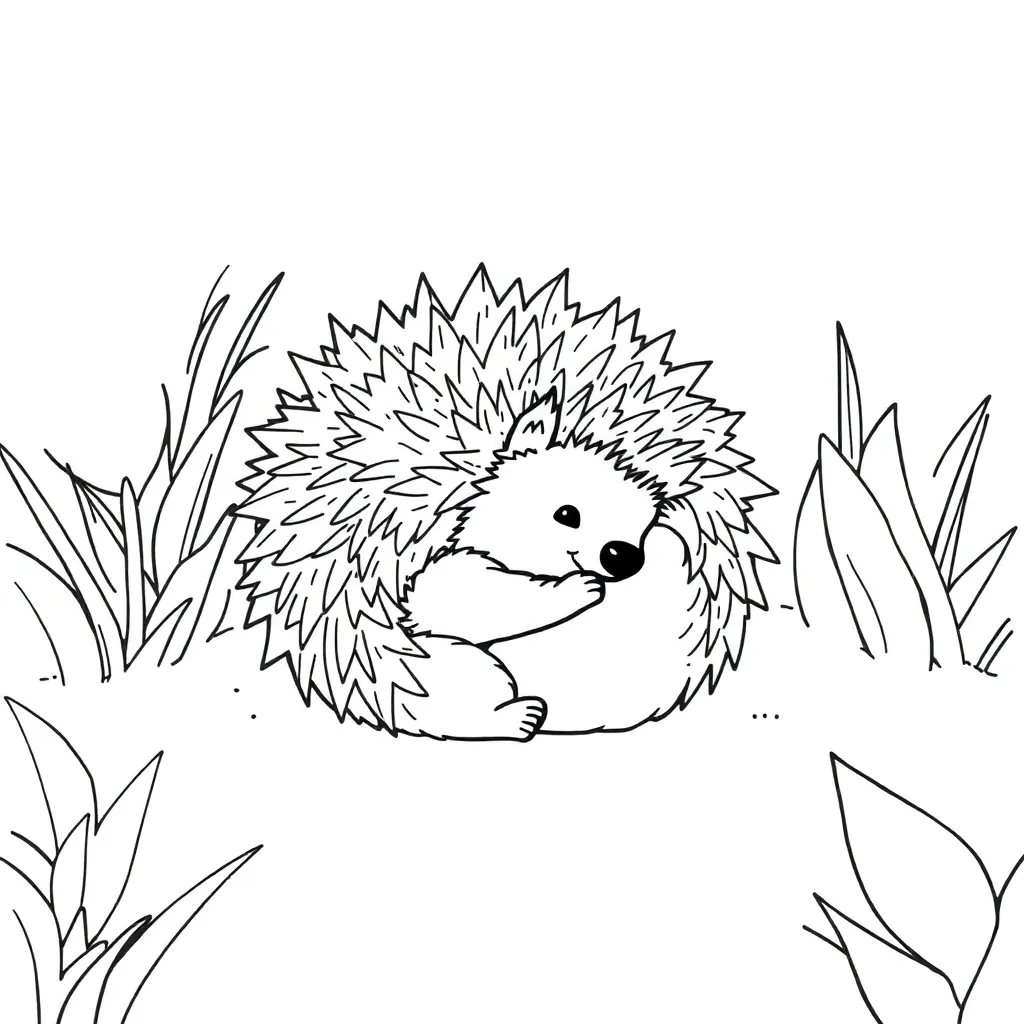 Hedgehog coloring page