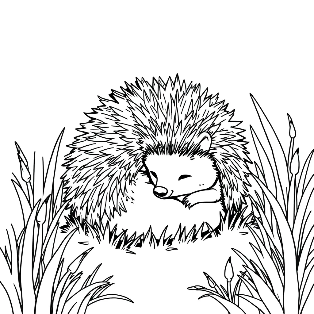 Hedgehog coloring page