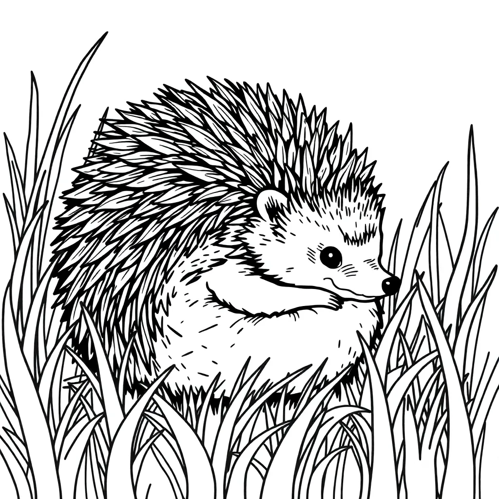 Hedgehog coloring page