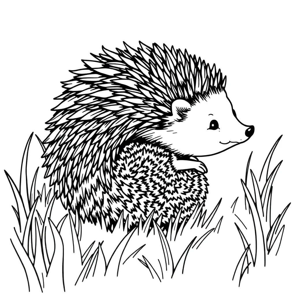 Hedgehog coloring page