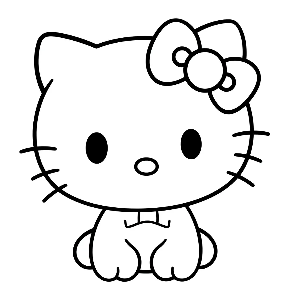 Hello Kitty coloring page
