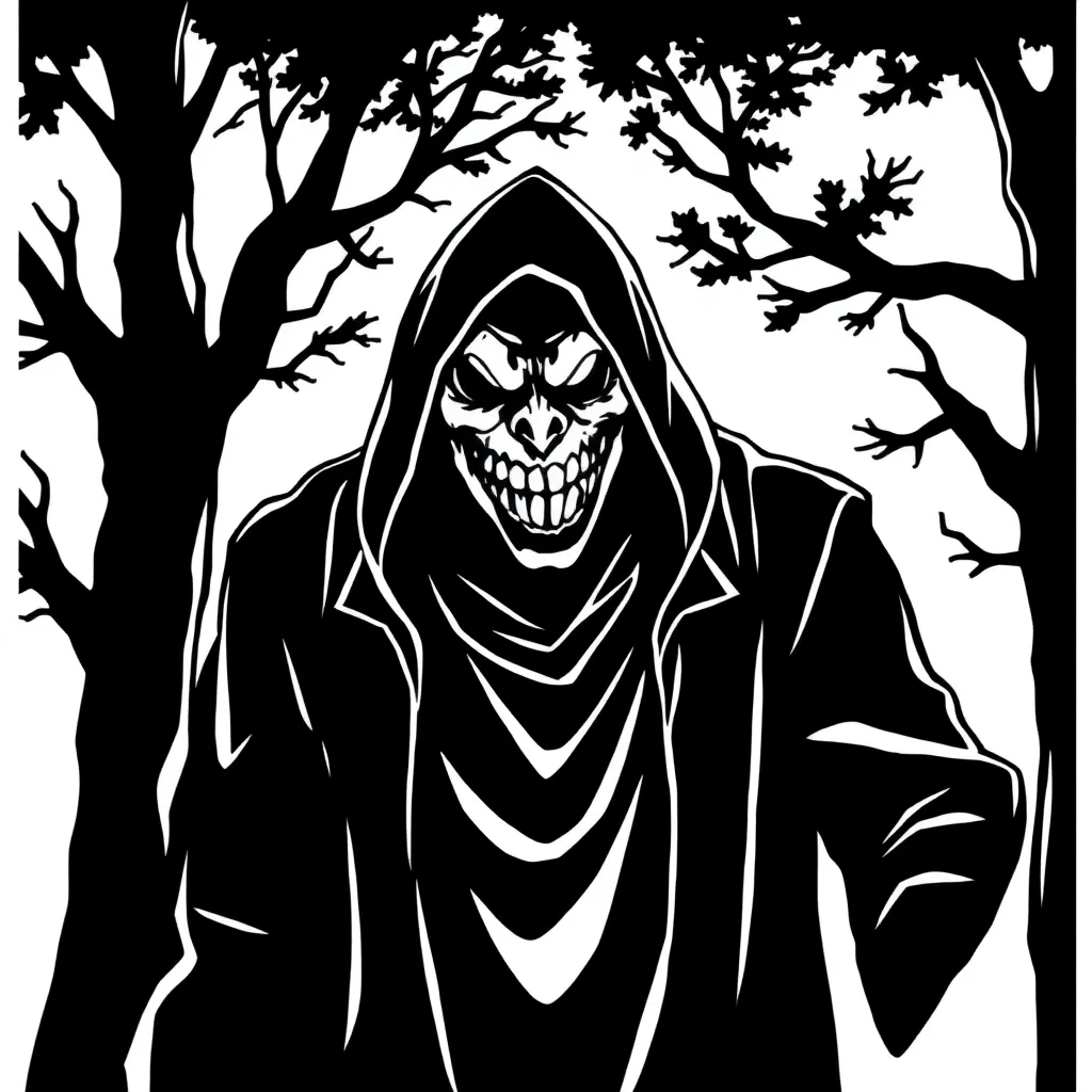 Horror coloring page