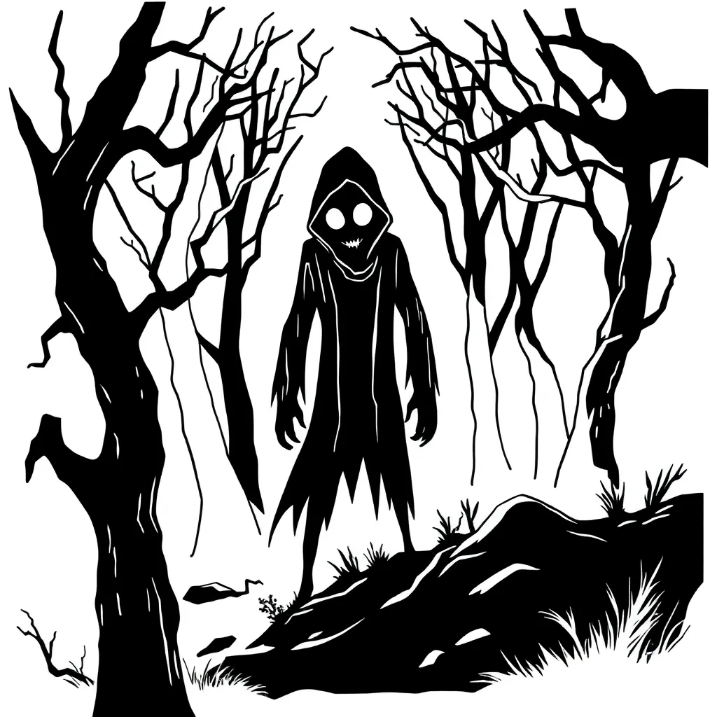 Horror coloring page