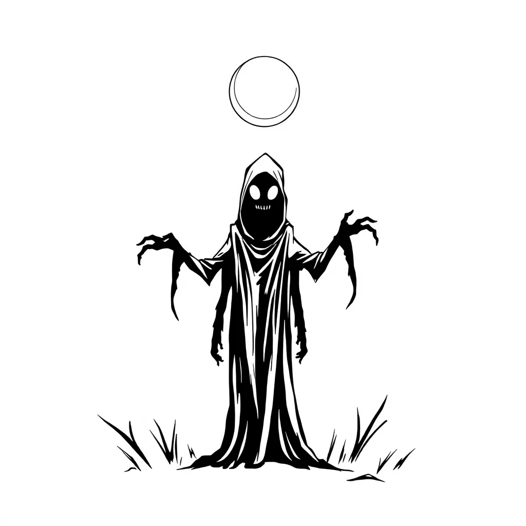 Horror coloring page